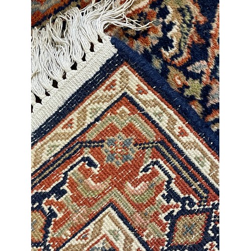 439 - Hand Made Decorative Ground Rug / Runner . 216 x 73 cms