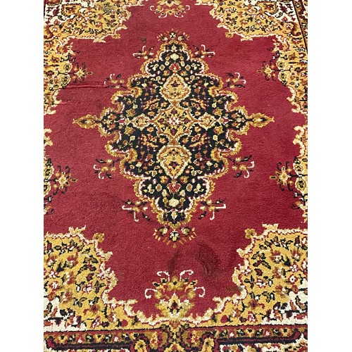 441 - Decorative Hand Tied Rug With Central Pattern. 182 x 140 cms