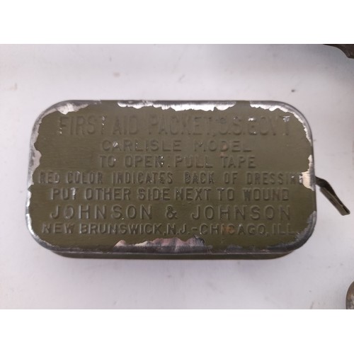 386 - U.S. WW2 Military  Issue Canteen dated 1944 with contents