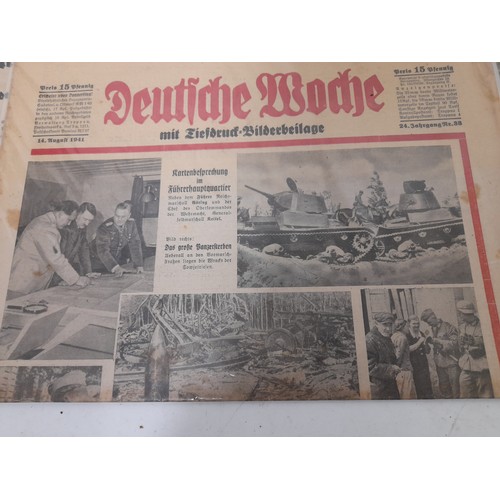 391 - 4 x German WW2 period Newspapers