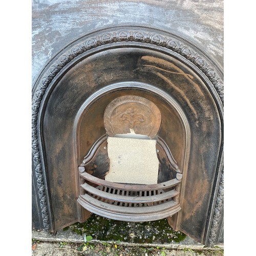 480 - Antique Cast Fire Insert . 87 x 92 cms