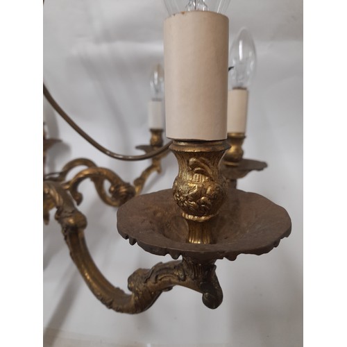 483 - Vintage 8 Branch Chandelier, 65cm diameter x 48cm high