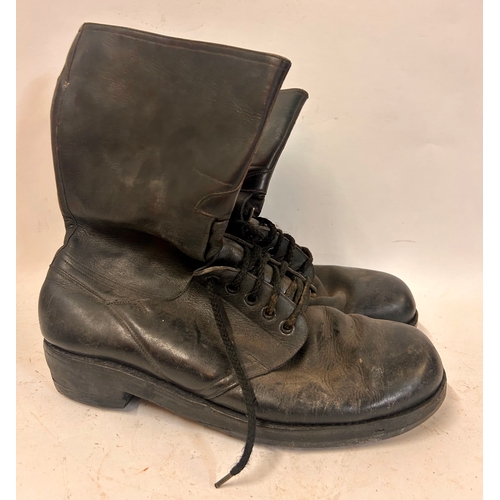 341A - Pair Of Military R.A.F Black Leather Flying Boots. Size 10.   (2)