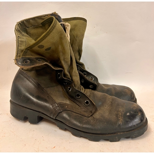 341B - Pair Of Vietnam Era U.S Military Jungle Boots. Size 11.   (2)