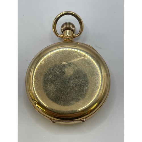 16A - Nice Quality Dennison Watch Company Moon Gold Plated Pocket Watch.