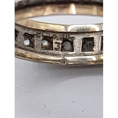 501 - 9ct GoldFull Eternity Ring, 2.6 grams Size M