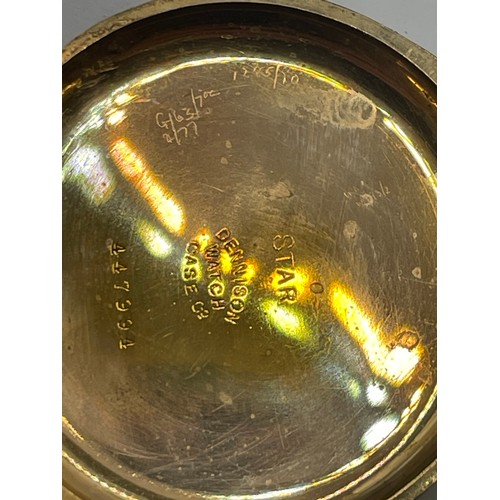 16B - A Gold Plated Waltham Full Hunter Pocket Watch.