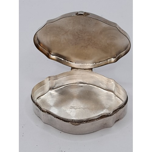 512 - Silver Hallmarked Pill Box, 24.8 grams