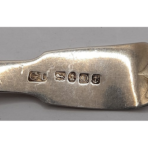 519 - Georgian Silver Hallmarked Tea Caddy Spoon, 9.3 grams