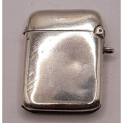 526 - Silver Hallmarked Vesta Case, 28.1 grams