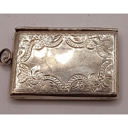 528 - Silver Hallmarked Stamp Holder in the form of an Envelope, 16.1 grams