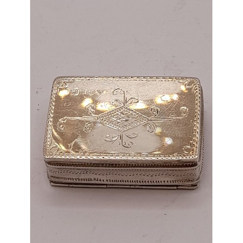 531 - Silver Hallmarked Pill box, 17.8 grams