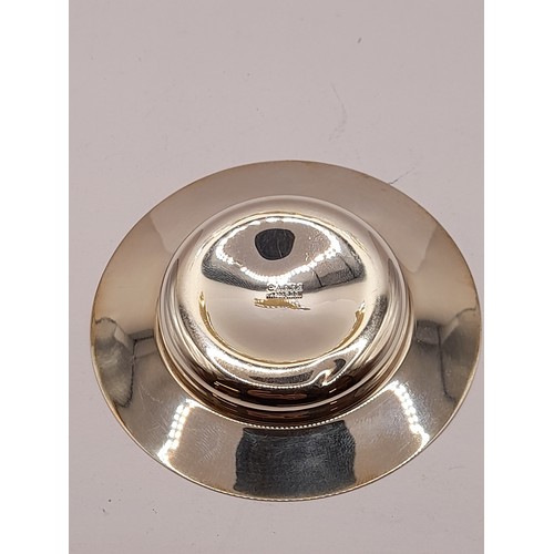 534 - Silver Hallmarked Armada Dish  8cm diameter,