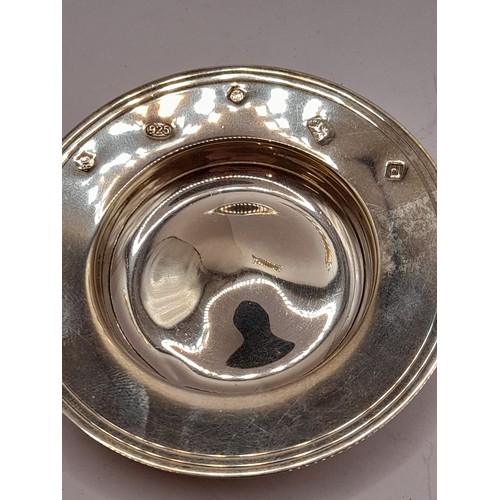 534 - Silver Hallmarked Armada Dish  8cm diameter,