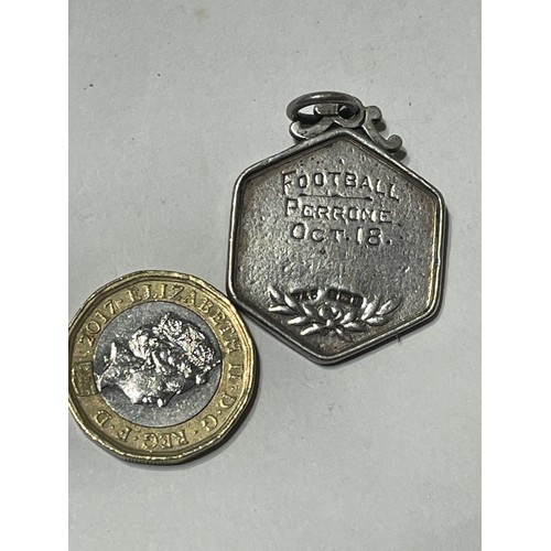 66A - Silver Hallmarked WW2 Royal Artillery Football Badge