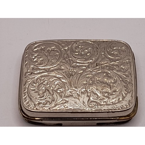 581 - Edwardian Silver Plate Coin Purse by JWB, 6.5cm x 5.5cm