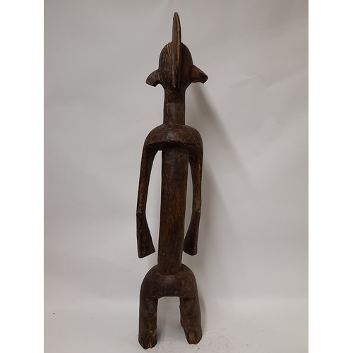 185 - Tribal Figure, Very Tall Carved Wood Tribal Figure, 91cm high