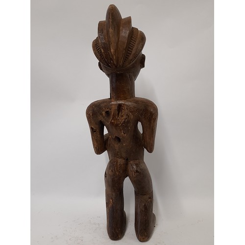 196 - Tribal Figure, Carved wood Female Figure, 52cm high