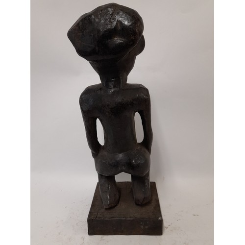 209 - Tribal Figure, Carved wood Female Figure, 43cm high