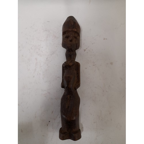 222 - Tribal Figure, Carved wood Tribal figure, 36cm high