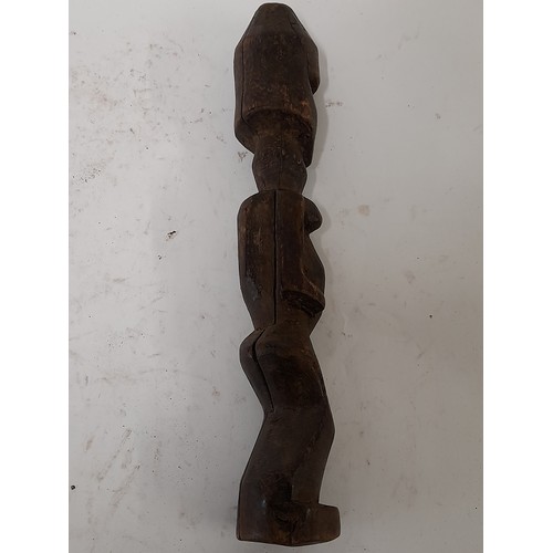 222 - Tribal Figure, Carved wood Tribal figure, 36cm high