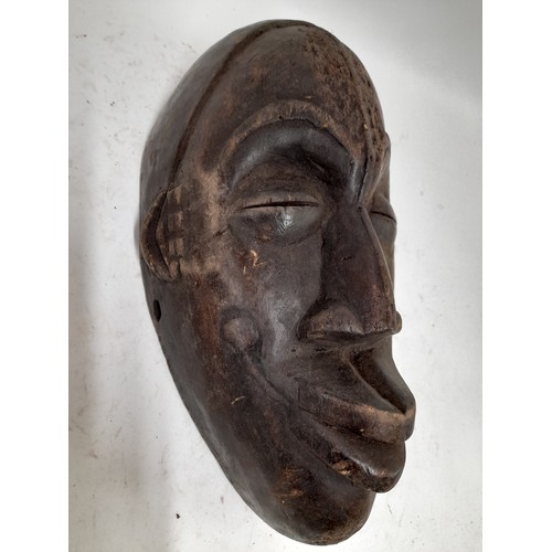 241 - Tribal, Large Carved wood Tribal Mask, 35cm x 19cm