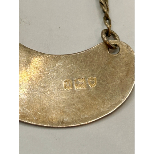 22 - Silver Hallmarked Whisky Bottle Neck tag. 7cm x 3cm, 3.57Grams.