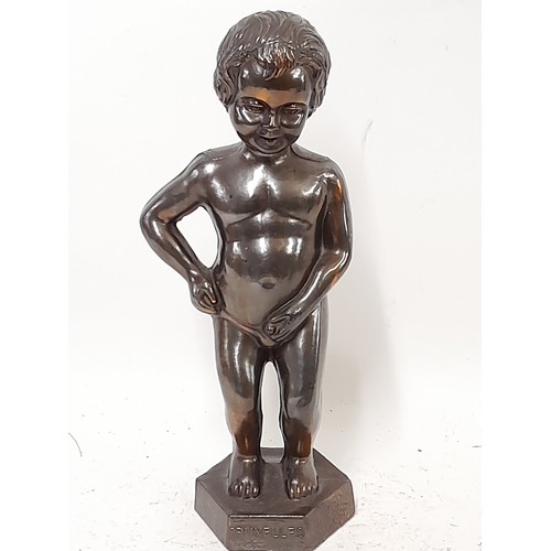 265 - White Metal Cast of Mannequin Pis... the Peeing Boy, 26cm high