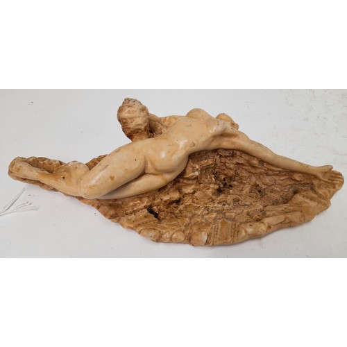 268 - Composite  Reclining Nude Figure , 30cm x 14cm