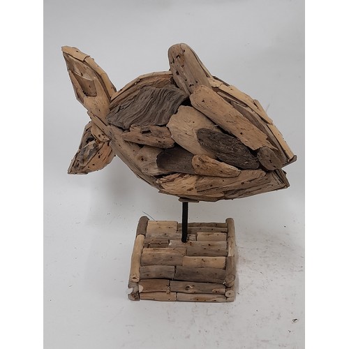 272 - Driftwood Fish on Stand, 31cm x 29cm