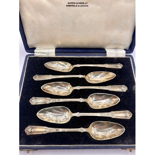 39 - Six Silver Hallmarked Decorative Spoons In Box. 14cm x 2.5cm, Total 15.30Grams.  (6)