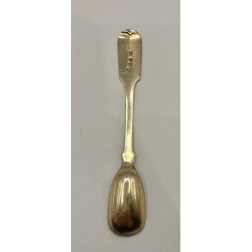 42 - Georgian Silver Hallmarked Spoon With Lion Crest. 13cm x 2cm, 19.2Grams.