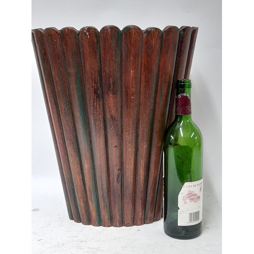 106 - Wooden Floor Standing Container/ stick stand, 40cm x 26cm x 33cm