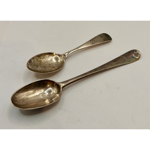 49 - Two Antique Silver Hallmarked Spoons. Largest 12.5cm x 2.5cm, Total 28.09Grams.  (2)