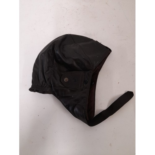 293 - Leather Flying Hat