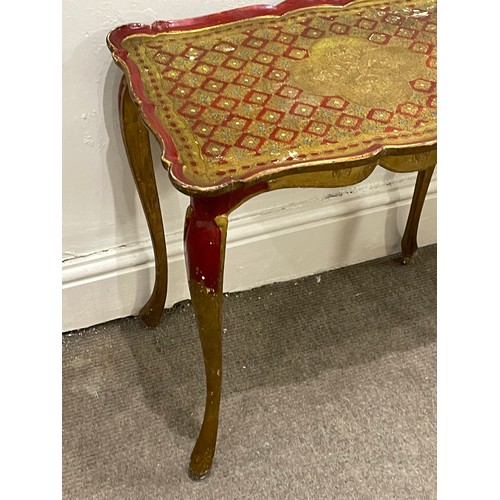 279 - Vintage Florentine Side Table 57 x 36 x 58 cms