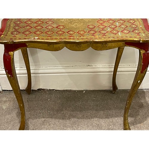 279 - Vintage Florentine Side Table 57 x 36 x 58 cms