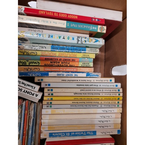 139 - Box containing mostly children's Books to include Blue Peter and Enid Blyton