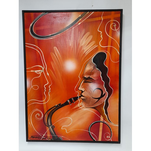 148 - Large Framed Picture with Certificate, 67cm x 92cm