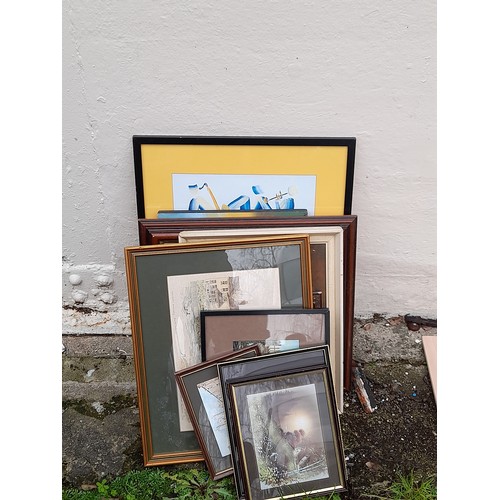 306 - 12 x Framed and Glazed pictures of Various sizes