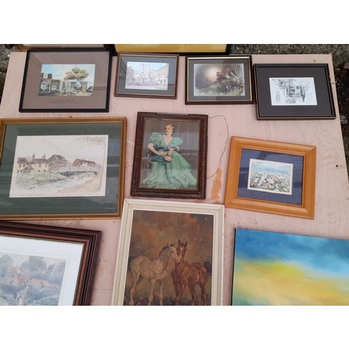 306 - 12 x Framed and Glazed pictures of Various sizes