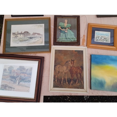 306 - 12 x Framed and Glazed pictures of Various sizes