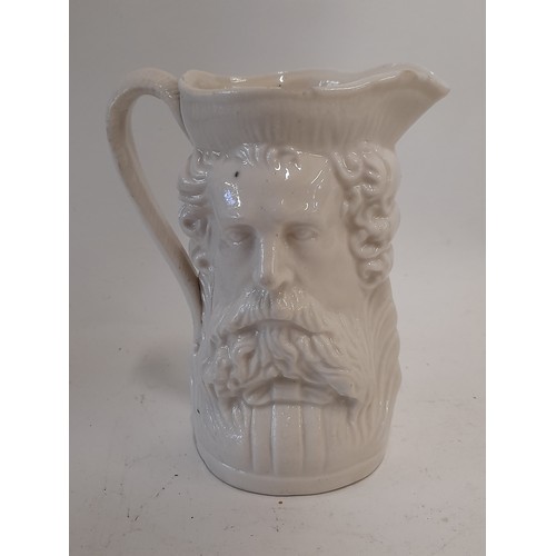 468 - Double Sided Portrait Jug, 13cm high