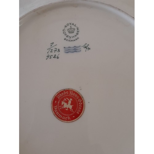 483 - Royal Copenhagen Silhouette Plate, 25cm diameter