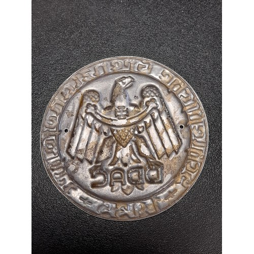 377 - German WW2 Style Third Reich DDAC Automobile Club, 8cm diameter