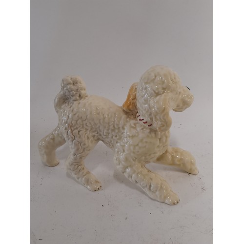 316 - Sylvac Ware, Playful Poodle, 11cm high