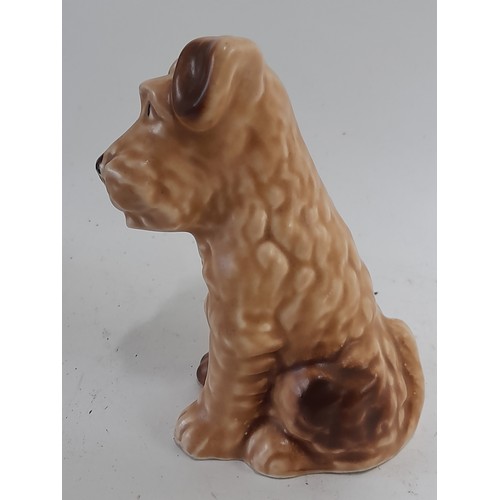 326 - Sylvac Ware, Beige Terrier, 13cm high