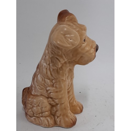 330 - Sylvac Ware, Beige Terrier, 13cm high