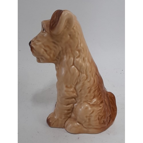 330 - Sylvac Ware, Beige Terrier, 13cm high