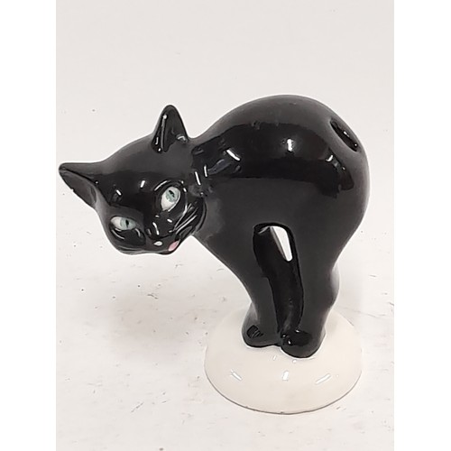 566 - Two Vintage Goebel German Letter Opener With Base In The Form Of A Ceramic  Black Cat. Marked Kt 123... 